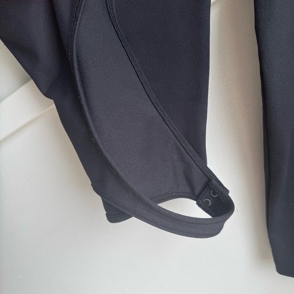 Abercrombie&Fitch Long-Sleeve Squareneck Corset Bodysuit Black size S - Picture 8 of 10